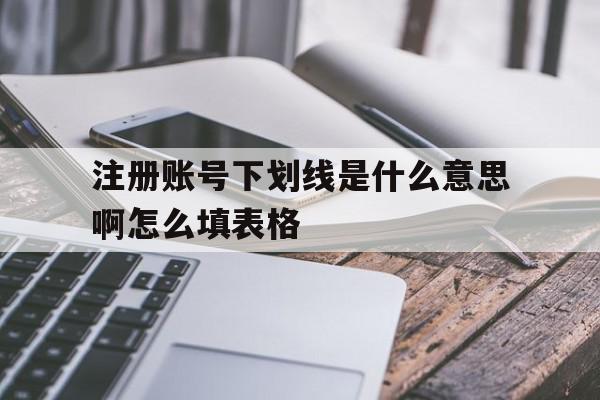 关于注册账号下划线是什么意思啊怎么填表格的信息