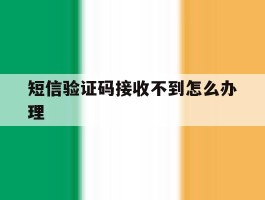 短信验证码接收不到怎么办理
