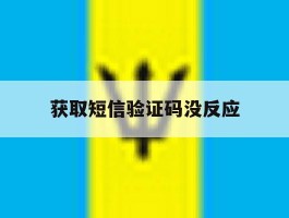获取短信验证码没反应
