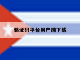 验证码平台用户端下载