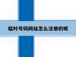 临时号码网站怎么注册的呢