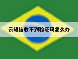 云短信收不到验证码怎么办
