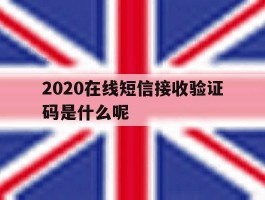 2020在线短信接收验证码是什么呢