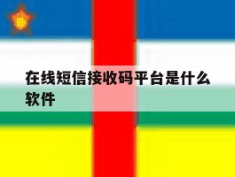 在线短信接收码平台是什么软件