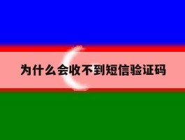 为什么会收不到短信验证码
