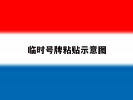 临时号牌粘贴示意图