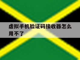 虚拟手机验证码接收器怎么用不了