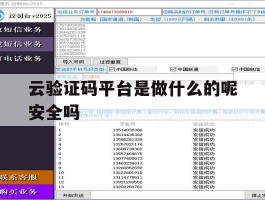 云验证码平台是做什么的呢安全吗