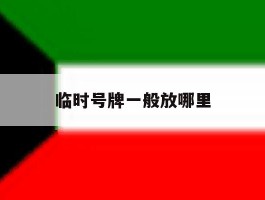 临时号牌一般放哪里