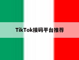 TikTok接码平台推荐