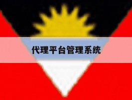 代理平台管理系统