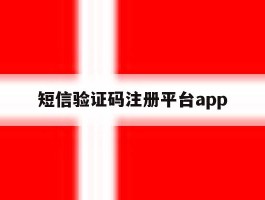 短信验证码注册平台app