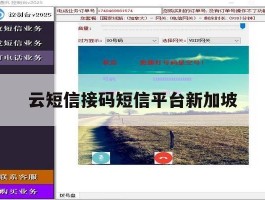 云短信接码短信平台新加坡