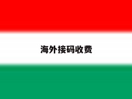 海外接码收费
