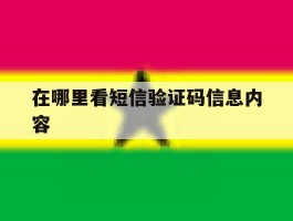 在哪里看短信验证码信息内容