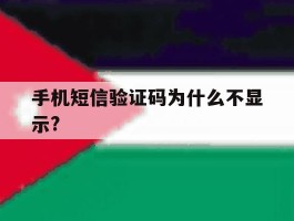 手机短信验证码为什么不显示?