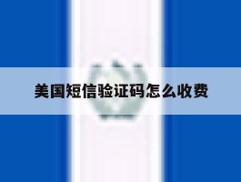 美国短信验证码怎么收费