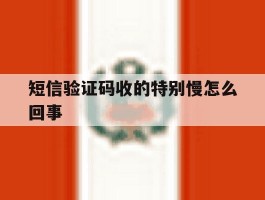 短信验证码收的特别慢怎么回事的简单介绍