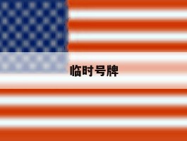 临时号牌