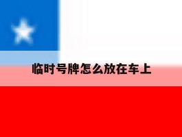 临时号牌怎么放在车上