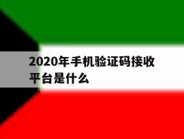 2020年手机验证码接收平台是什么