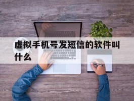 虚拟手机号发短信的软件叫什么