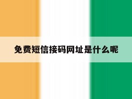 免费短信接码网址是什么呢