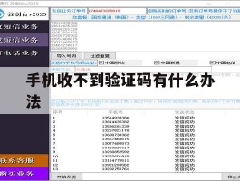 手机收不到验证码有什么办法