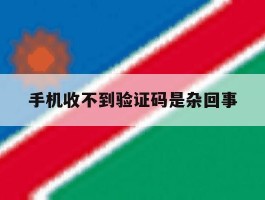手机收不到验证码是杂回事