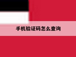 手机验证码怎么查询