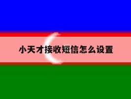 小天才接收短信怎么设置