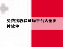 免费接收验证码平台大全图片软件