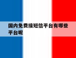 包含国内免费接短信平台有哪些平台呢的词条