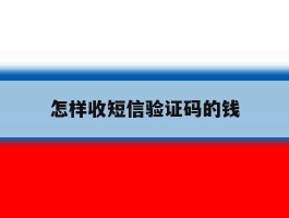 怎样收短信验证码的钱
