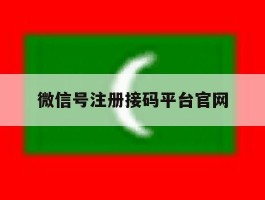 微信号注册接码平台官网