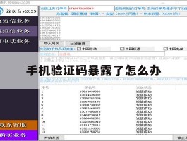 手机验证码暴露了怎么办