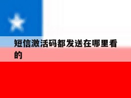 短信激活码都发送在哪里看的