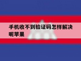 手机收不到验证码怎样解决呢苹果