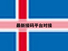 最新接码平台对接
