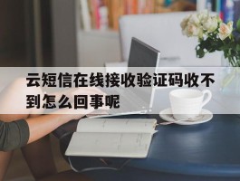 云短信在线接收验证码收不到怎么回事呢