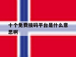 十个免费接码平台是什么意思啊