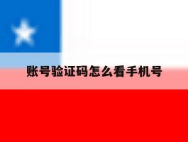 账号验证码怎么看手机号