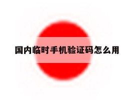 国内临时手机验证码怎么用