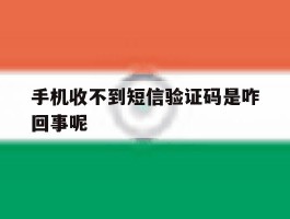 手机收不到短信验证码是咋回事呢