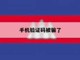 手机验证码被骗了