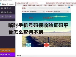临时手机号码接收验证码平台怎么查询不到