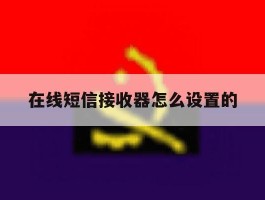 在线短信接收器怎么设置的