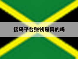 接码平台赚钱是真的吗