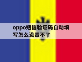oppo短信验证码自动填写怎么设置不了