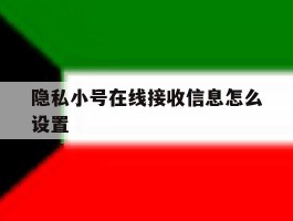 隐私小号在线接收信息怎么设置